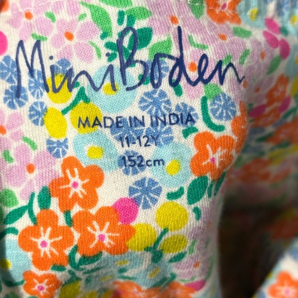 Mini Boden Floral Ruffle Dress - Picture 3 of 5